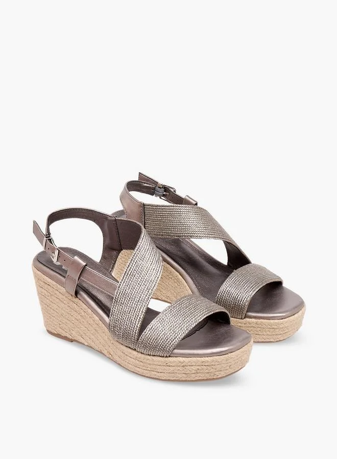 إكستي Women Wedge Heel Espadrille Sandals