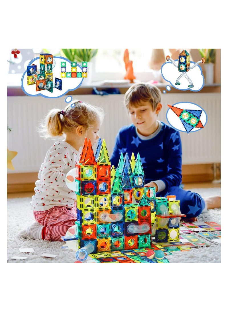 Magnetic Building Set for Kids - 42pcs Magnet Blocks Toys Learning Educational  - Image 5