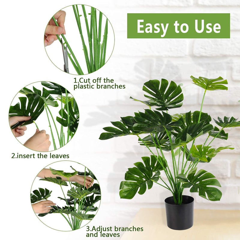 Toopify Fake Plants Large, Artificial Floor Plants Tall for Home Office Living Room Decor Indoor - Image 3