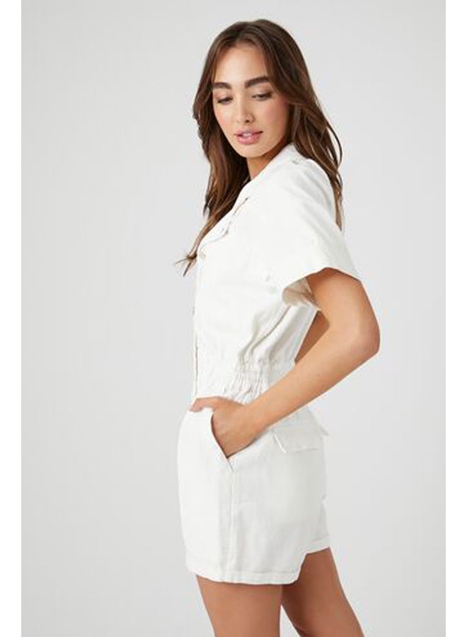FOREVER 21 Utility Twill Romper - Image 2