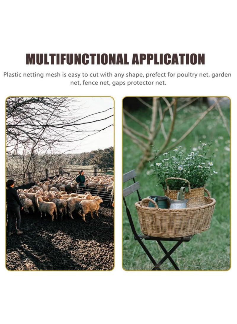 1pcs Plastic Wire Mesh Fence Poultry Netting Versatile Hexagonal Fencing for Poultry Dogs Rabbit Snake Barrier&Gardening 0.4*3M - Image 4