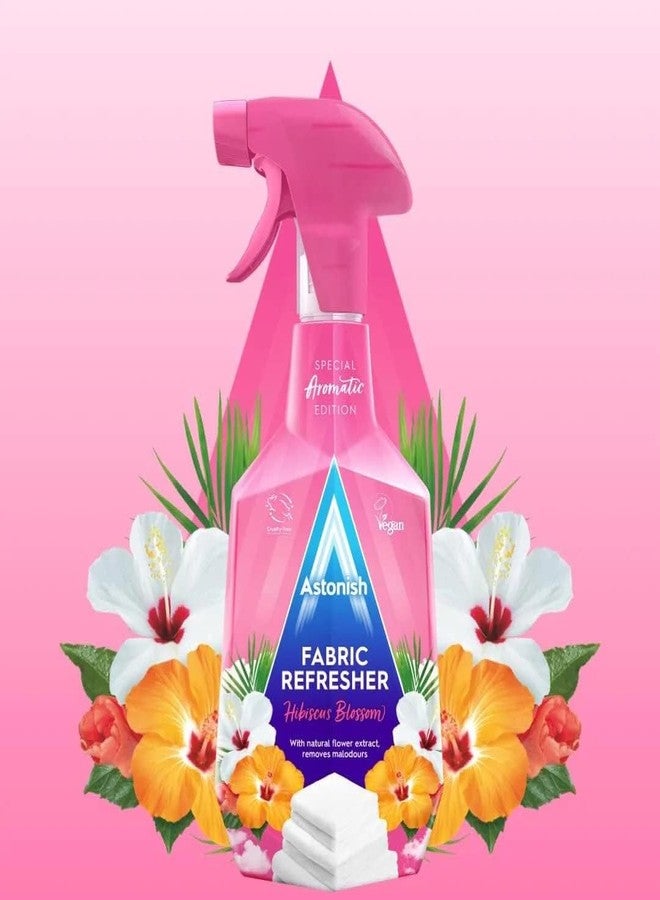 GROB Astonish Specialist Fabric Refresher - Hibiscuss Blossom 750ml |Special Aromatic Winter Edition | Fabric, Carpet, Curtains, Upholstery Freshener & Deodorizer Trigger Spray|Smart Living Product - Image 2