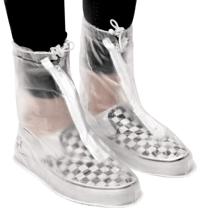 Galashield Rain Shoe Covers | Waterproof Shoe Covers for Men Women | Reusable Galoshes Overshoes (Clear, 4X-Large) - Image 3