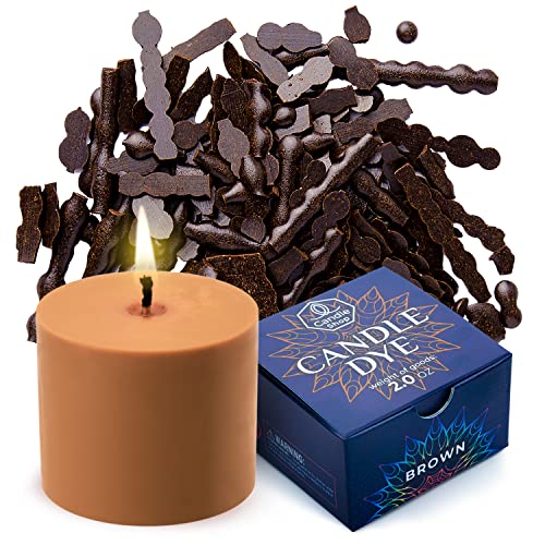 Candle Shop Brown Candle Dye 2oz for Soy Candle Making – Highly Concentrated Candle Wax Dyes – Candle Shop Premium Color Dye Chips for Soy Wax, Beeswax, Paraffin - Image 1