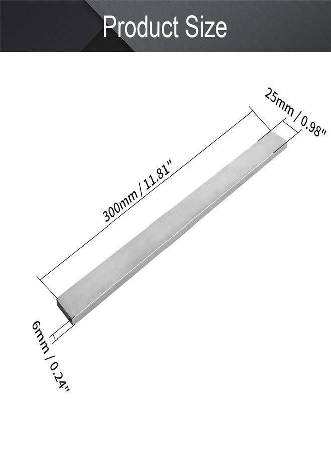 اتول مارت بتة أداة مخرطة Utoolmart HSS مقاس 6 مم × 25 مم × 300 مم، قطع أداة تحويل مخرطة مربعة من الفولاذ عالي السرعة، قطع مطحنة مستطيلة الشكل - Image 2