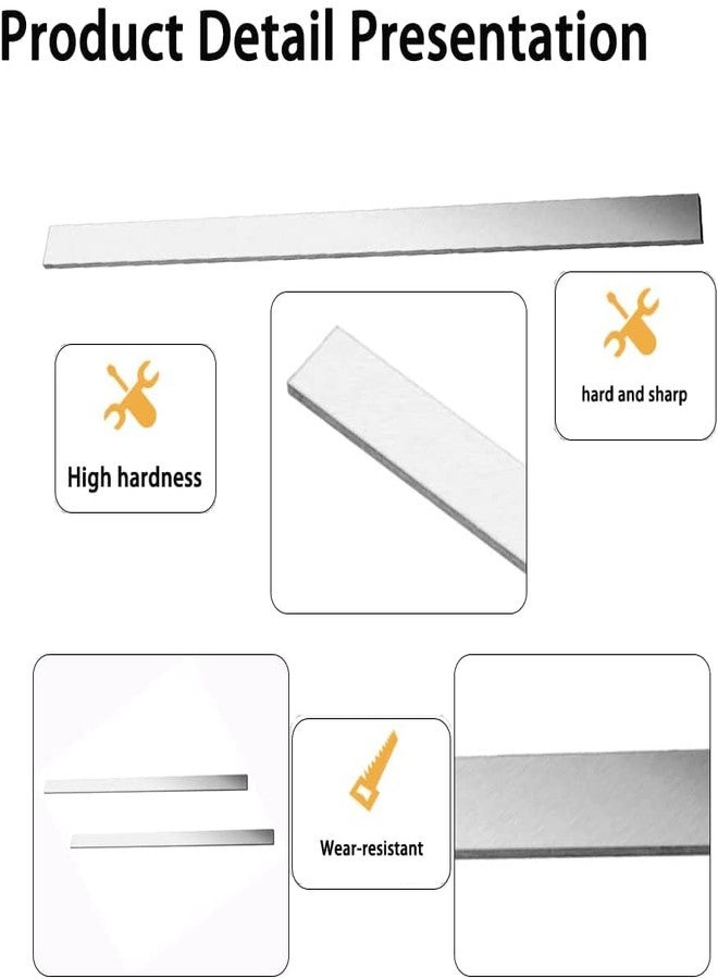 اتول مارت بتة أداة مخرطة Utoolmart HSS مقاس 6 مم × 25 مم × 300 مم، قطع أداة تحويل مخرطة مربعة من الفولاذ عالي السرعة، قطع مطحنة مستطيلة الشكل - Image 5