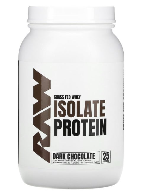 Grass Fed Whey Isolate Protein Dark Chocolate 1.97 lb (892.5 g)