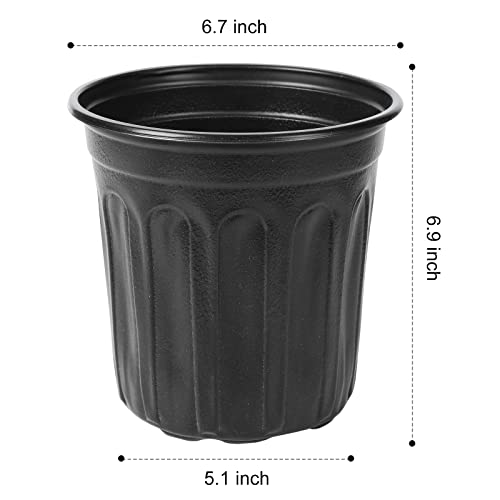 JERIA 50-Pack 1 Gallon Flexible Plant Nursery Pots with 50Pcs Plant Labels,Thickened Soft Plastic Seedling Pots,Seed Starting Pot Flower Plant Container for Succulents，Seedlings - Image 2