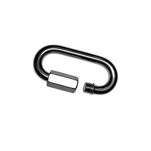 Tri Surge 2 Pieces Stainless Steel 316 Marine Grade Quick Link Carabiner 5/16" (8mm) for Chain, Rope, Swing Cable Connector and Other Uses, Versatile - Image 3