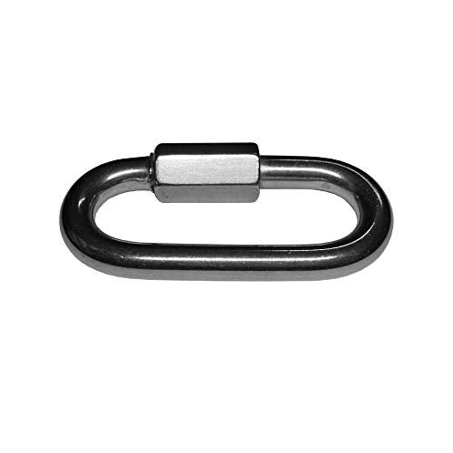 Tri Surge 2 Pieces Stainless Steel 316 Marine Grade Quick Link Carabiner 5/16" (8mm) for Chain, Rope, Swing Cable Connector and Other Uses, Versatile - Image 4