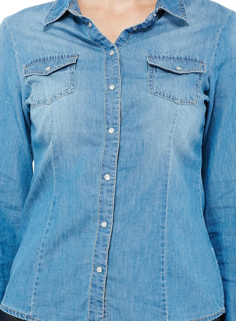 Jacqueline de Yong Arizona Denim Shirt