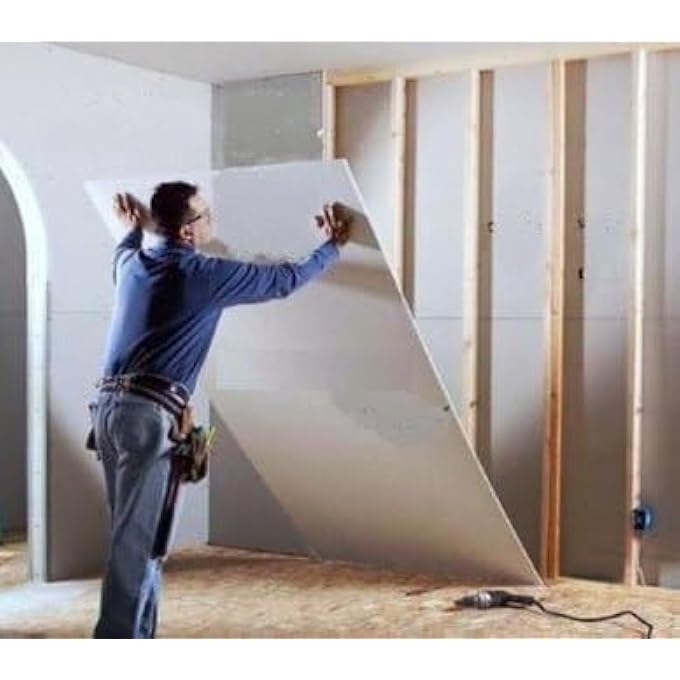PACK OF 1 GYPSUM BOARD (WIDTH 60CM X HIGHT 120CM) FOR CEILING AND WALL PARTITION DRYLINING. IDEAL FOR INTERNAL SURFACES. FOR INDOOR USE ONLY  NOT SUITABLE FOR WET AREAS. - Image 2