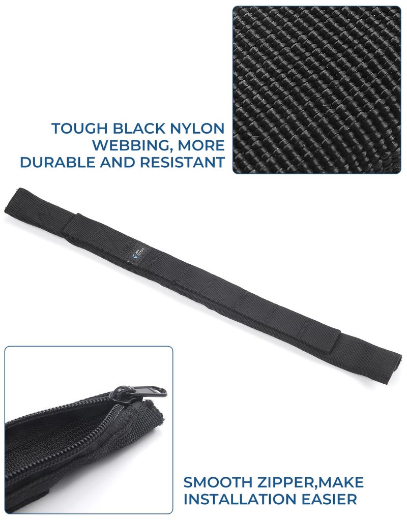 JOYTUTUS Door Limiting Straps Compatible with 1996-2024 Wrangler CJ YJ TJ JK JL, Heavy Duty Strong Adjustable Check Strap with Wire Protecting Harness, 2 Pack - Image 5