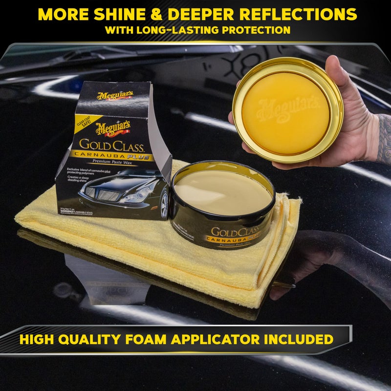 Meguiar's شمع ميغوايرز G7014J جولد كلاس كارناوبا بلس الفاخر، يخلق لمعاناً عميقاً متألقاً – 11 أونصة - Image 4