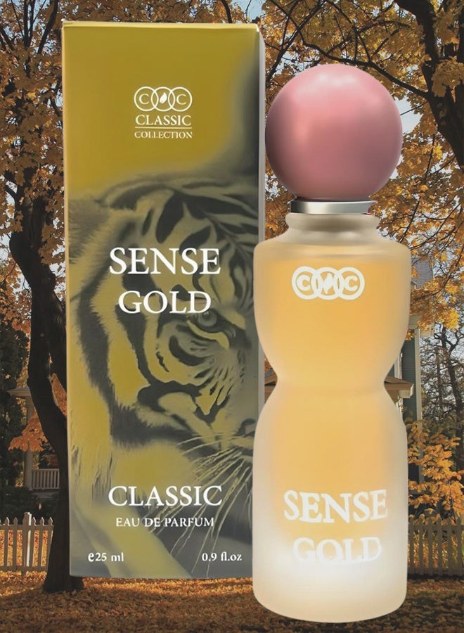 CLASSIC COLLECTION Sense Gold Perfume For Women 25ml EDP - Image 1