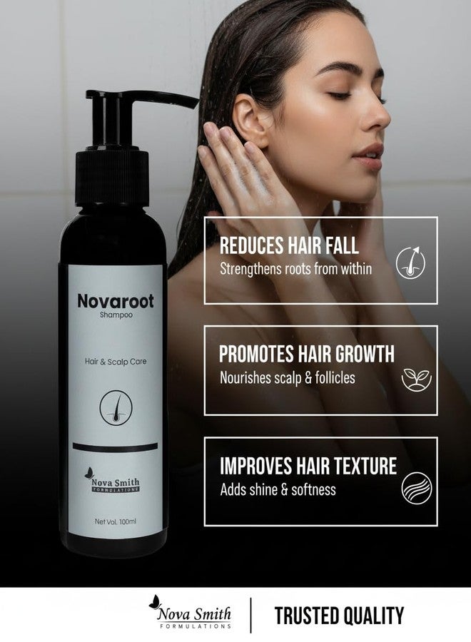 Novaroot Shampoo for anti dandruff & Hairfall - 100ml | Professional shampoo for Strengthening and Repairing Hair, With Protein & Omega-9, For Men & Women (Pack 2) - Image 2