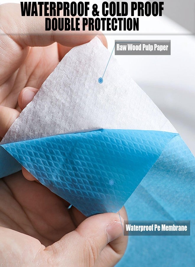 Rgqphantom 50 Pack Toilet Seat Covers Disposable 16x24 Inch XL Portable Toilet Liners Travel Seat Cover for Outdoors,Hotel, Hospital, Travel, Public Toilet Seat Cover (50pack, BLUE) - Image 3