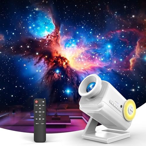 Anysun 3D Galaxy Projector with 60 Immersive Themes HD Immersive Star Projector with Bluetooth Speaker Timer Aurora Nebula Projector Night Light for RoomChristmasPartyBirthday White - Image 1