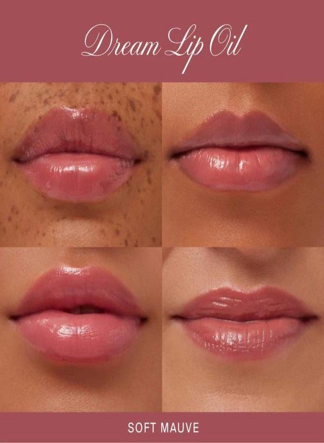 Summer Fridays Dream Lip Oil Set - Tinted Sheer Hydration and High Shine - Pink Cloud + Blush Dreams + Soft Mauve + Rosewood Nights (0.15 Oz) - Image 4