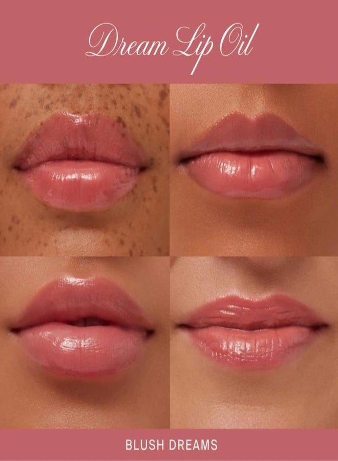 Summer Fridays Dream Lip Oil Set - Tinted Sheer Hydration and High Shine - Pink Cloud + Blush Dreams + Soft Mauve + Rosewood Nights (0.15 Oz) - Image 5