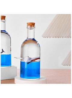 Generic Cruise Wave Ship Decoration Unsinkable Titanic Model Figure in Clear Stirring Bottle Stress Reliever, Office or Home Decoration, Soothing Blue Liquid with Floating Ship Design, Acrylic  - Image 3