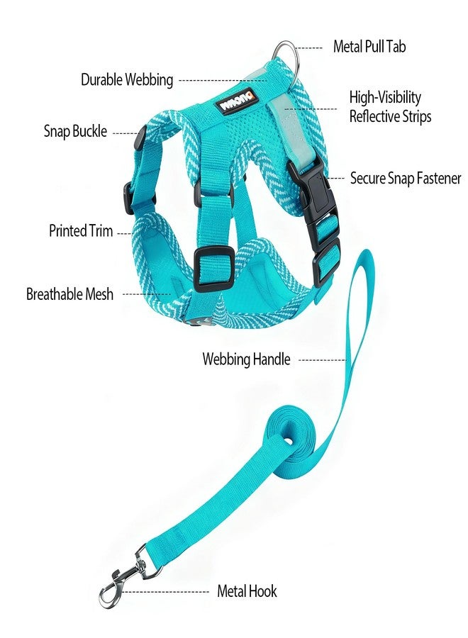 wanheart Cat Harness and Leash Set - Escape Proof Adjustable Breathable Vest for Cats, Soft Mesh Padded Harness with Reflective Strips - Easy Control for Kittens, Indoor & Outdoor Cats (Emerald, S) - Image 3