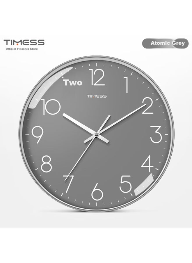 Timess Living Room Clock Household Clock Model Non-Perforated Simple Creative Wall-Mounted Quartz Clock 30Cm - Image 1