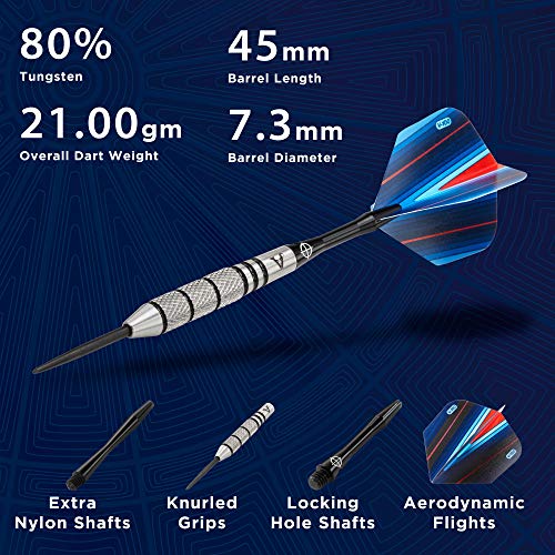 Viper by GLD Products unisex adult Black Ring Barrel darts, Black, 21 grams US - Image 2