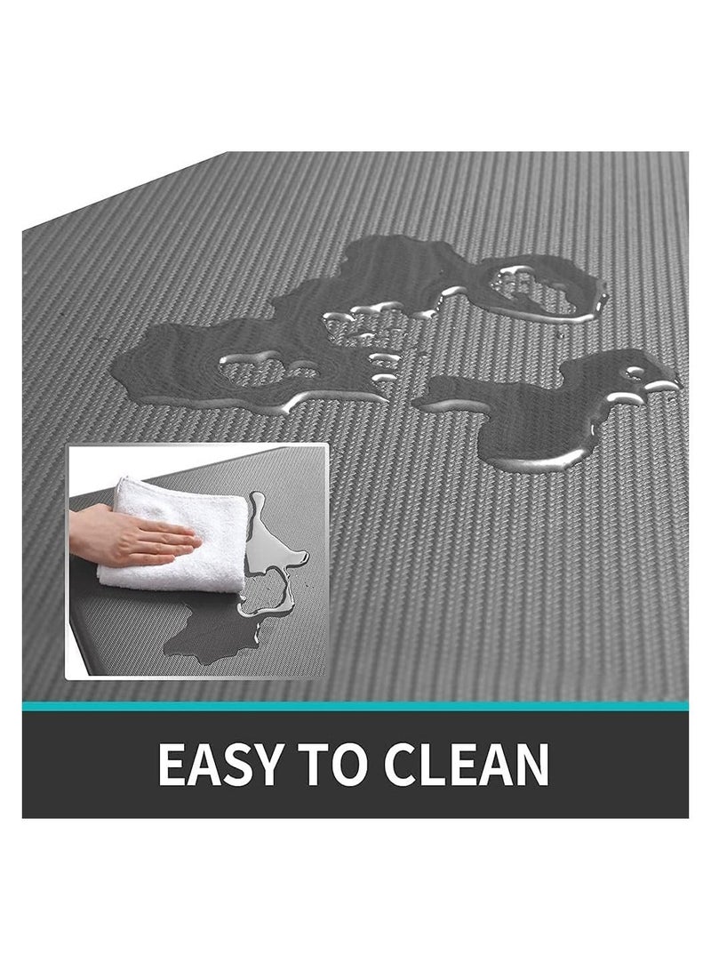 Anti Fatigue Kitchen Mat 50x180CM 3/4 Inch Thick Anti-Slip Stain Resistant Padded Cushioned Memory Foam Floor Comfort Mat  - Image 4