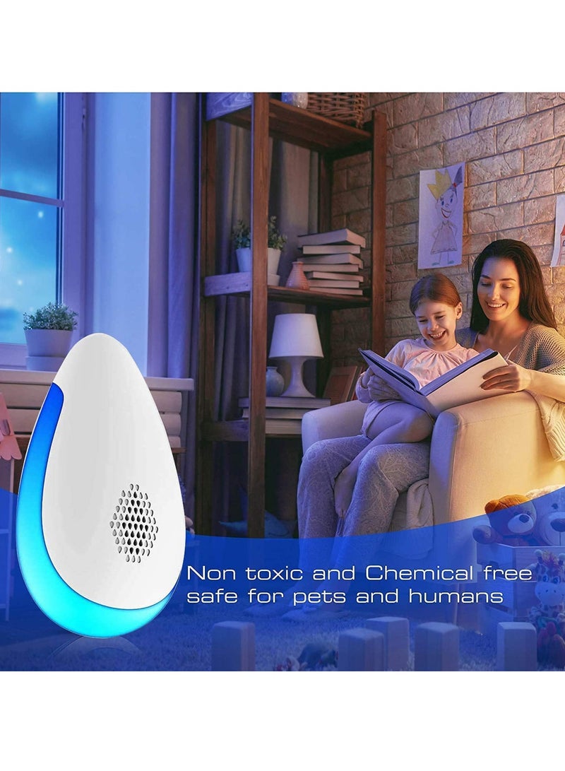 SOLARAE Ultrasonic Pest Repeller, 4 Pack Electronic Plug-in Indoor Control Insect Repellent for Rats, Roaches, Mosquitoes, Cockroaches, Mouse, Reject Repellent-Harmless to Pets/Human - Image 3