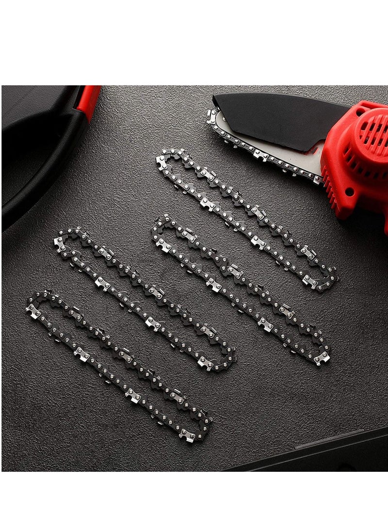 Excefore Mini Chainsaw Chain 4 Inch Replacement Cordless Electric Portable 24V Pruning Shears for Commercial Professional and Home Use (4 Pack)  - Image 4