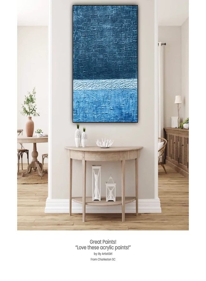 Lukas CRYL Studio Artist Acrylic Paint, Steel Blue, 125 ml Tube - High Pigment Acrylic Paints for Canvas Painting, Large Scale Works - Medium-Viscosity, Water-Mixable, Fast Drying - Image 4