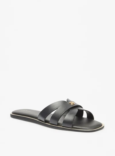فلورا بيلا من شو إكسبرس Women's Logo Accent Slip-On Sandals