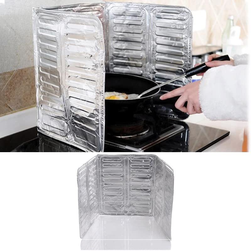 Aluminum Foil Splash Guard Stove Heat Insulation Baffle Kitchen Cooking Utensils - Image 5