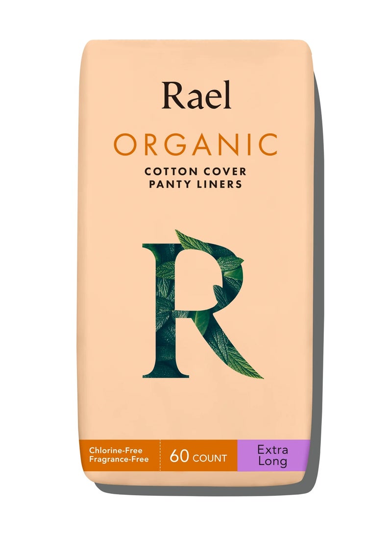 Rael Korean Organic Cotton Panty Liners Super Long 18 Pack for Women Daily Use Breathable Unscented Soft Feminine Pads Hypoallergenic Natural Liners for Comfort and Protection - Image 1