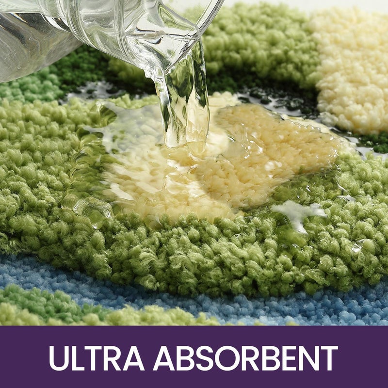 DEXI Moss Bath Mat  Ultra Thick Soft Green Bathroom Rug  Water Absorbent Non Slip Microfiber Rugs for Shower Floor  Sink  Bedroom  Home Accessories Decor  20x32  Moss Green - Image 4