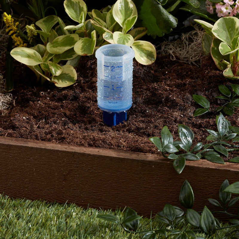 Taylor Break and Freeze Proof Flexible Silicone Sprinkler Gauge, Measures Outdoor Rain, Precipitation, and Sprinkler Systems, Easy to Read for Garden, Lawn, Patio, Backyard, or Outside, 2-Inch, Blue - Image 5