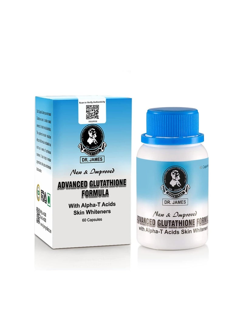 DR. JAMES Dr. James Advanced Glutathione Formula – Powerful Skin Whitening with Alpha-T Acids  - Image 1