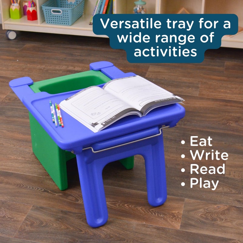 Children's Factory Edutray Kids Desk, Converts Cube Chair to Desk, Space-Saving Toddler Desk Converter, Homeschool & Classroom Study Desk, Safe, Durable & Easy to Clean - Image 3