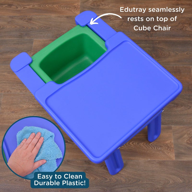 Children's Factory Edutray Kids Desk, Converts Cube Chair to Desk, Space-Saving Toddler Desk Converter, Homeschool & Classroom Study Desk, Safe, Durable & Easy to Clean - Image 5