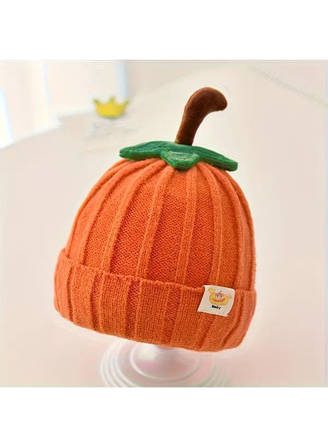 قبعة شتوية ناعمة ومرنة للأطفال باللون الوردي مع أغطية أذن للأولاد والبنات من عمر 8 إلى 24 شهرًا (اليقطين الوردي) - Image 5