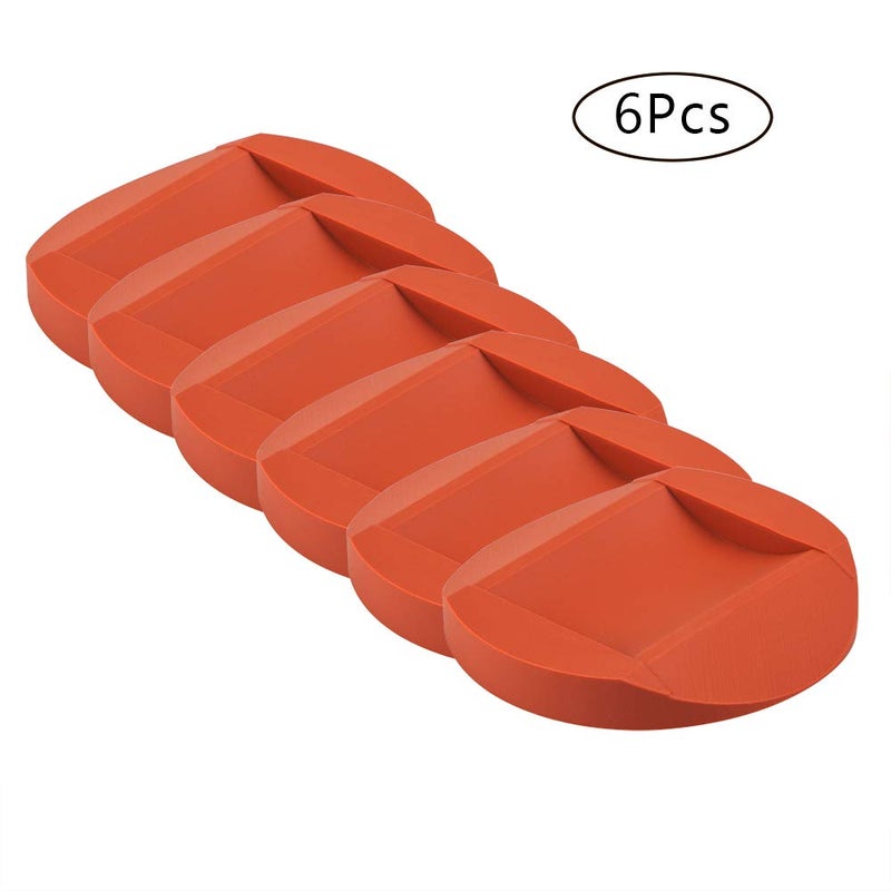 AIFUDA 6 Pcs Rubber Furniture Caster Cups, Aifuda Furniture Coasters Anti-Sliding Floor Grip Floor Protectors For All Floors & Wheels Of Furniture, Sofas And Bed - Image 2