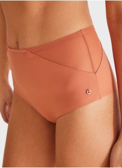 High Waist Button Detail Panty
