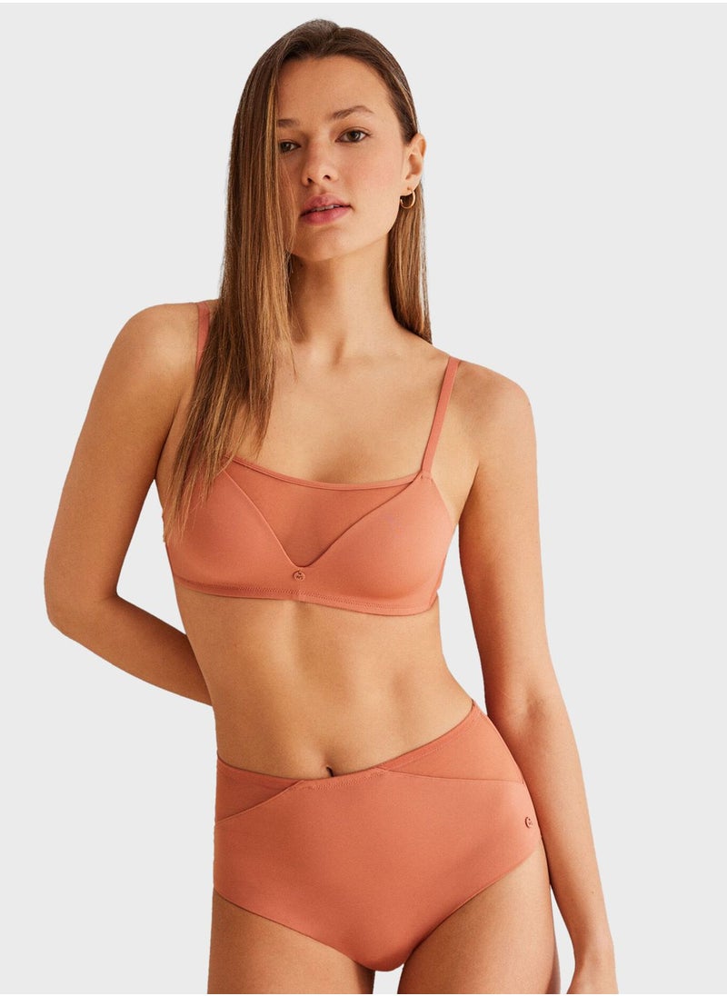 women'secret - High Waist Button Detail Panty - Image 1