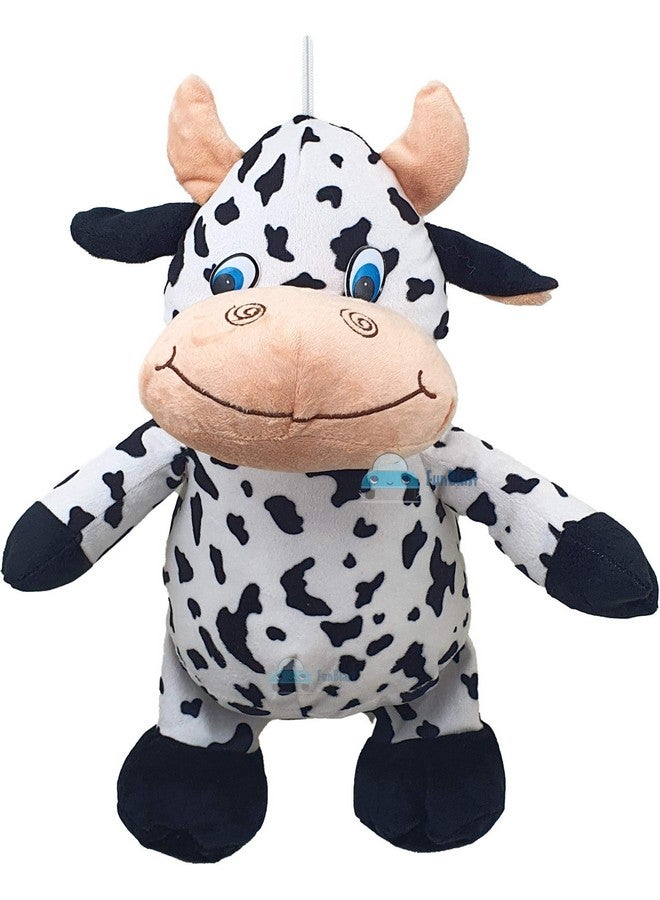 FunBlast Spotty Print 35cm Cow Stuffed Animal, Huggable Cute Soft Plush Toy for Kids/Boys/Girls - Multicolor - Image 3