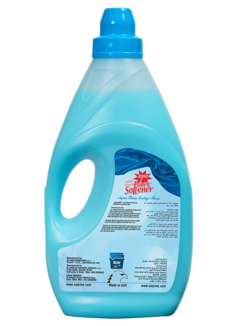 Aqua Shine Indigo Flora Fabric Softener 3L Long lasting Freshness and Wrinkle Reduction - pzsku/Z0F7C1743706E7EF012BAZ/45/_/1737795028/ff9b0ef4-52d1-474e-ad2d-e0eabff06a71