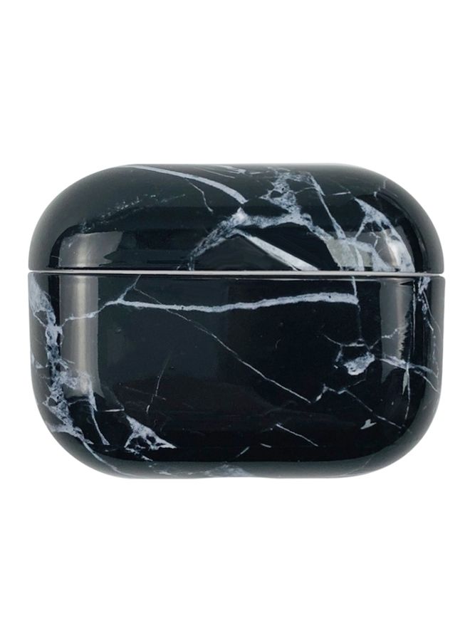 Case Cover For AirPods Pro 3 Marble Water Sticker Wireless Earphone Protective Case Black Blue