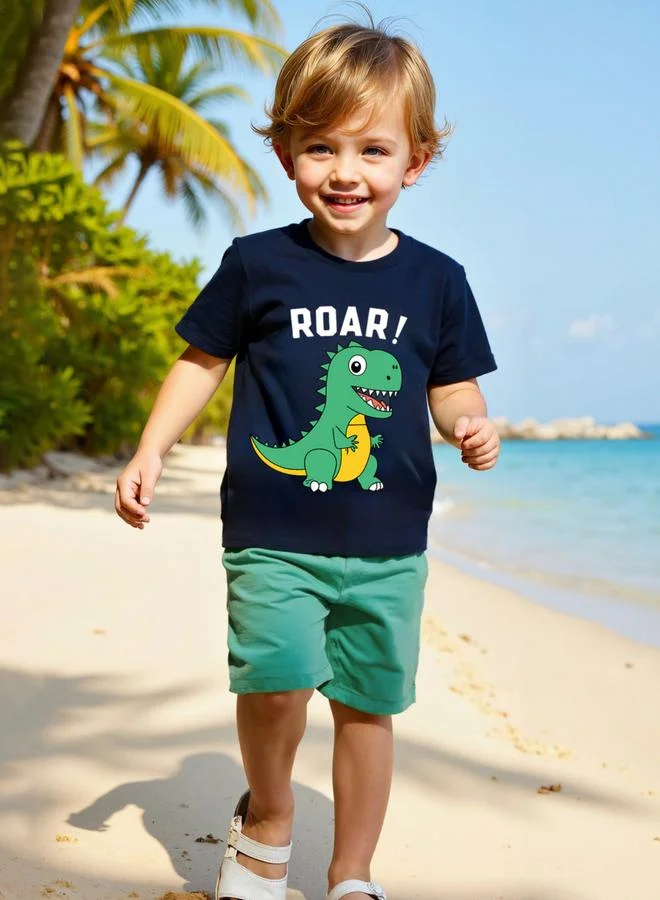 Take Two  Boys Graphic Print Shirt And Shorts Set for Men | Best Price UAE