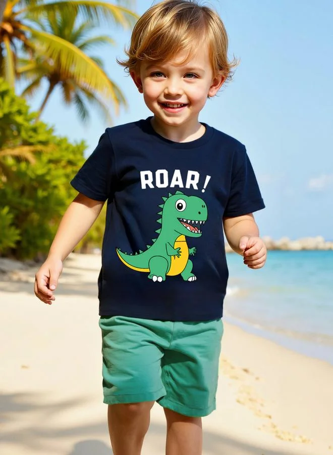 Take Two  Boys Graphic Print Shirt And Shorts Set for Men | Best Price UAE