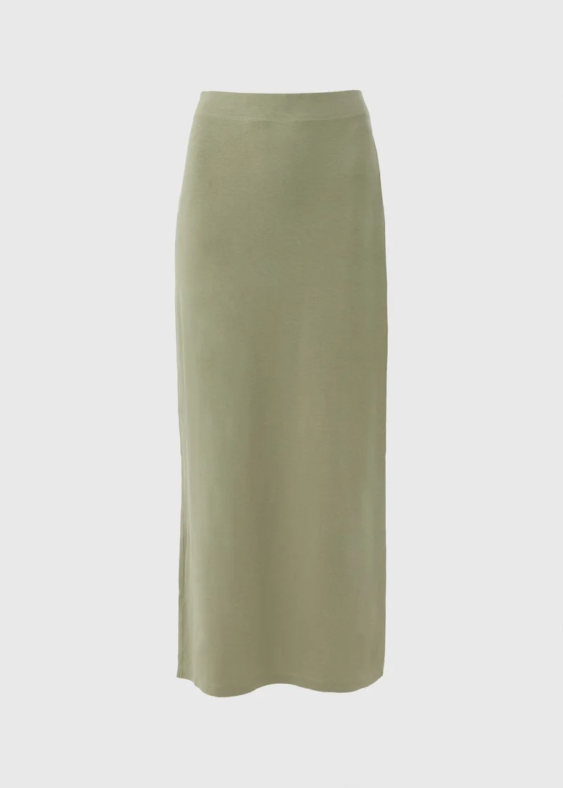 Matalan Sage Green Tiered Button Front Midaxi Skirt